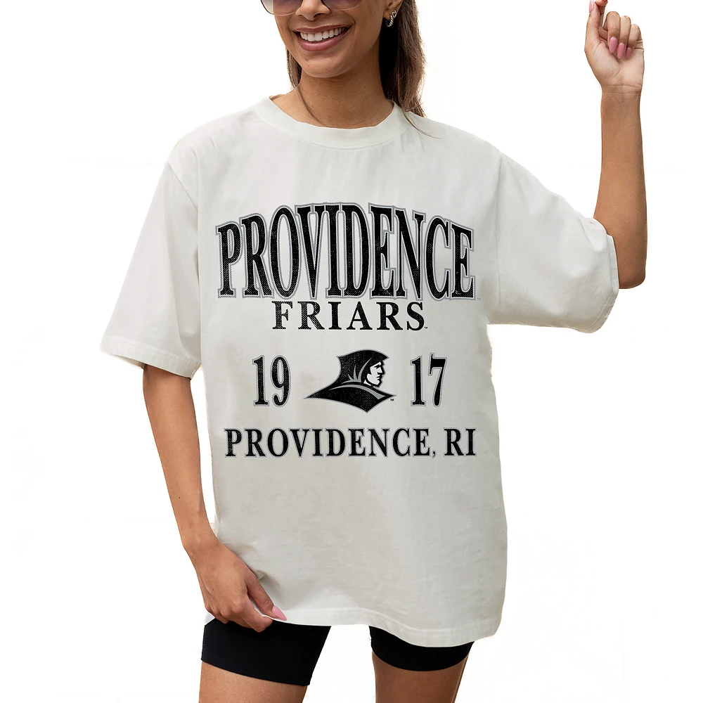 Women's Gameday Couture Cream Providence Friars Unity Oversized T-Shirt