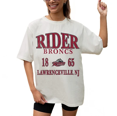 Women's Gameday Couture Cream Rider Broncs Unity Oversized T-Shirt