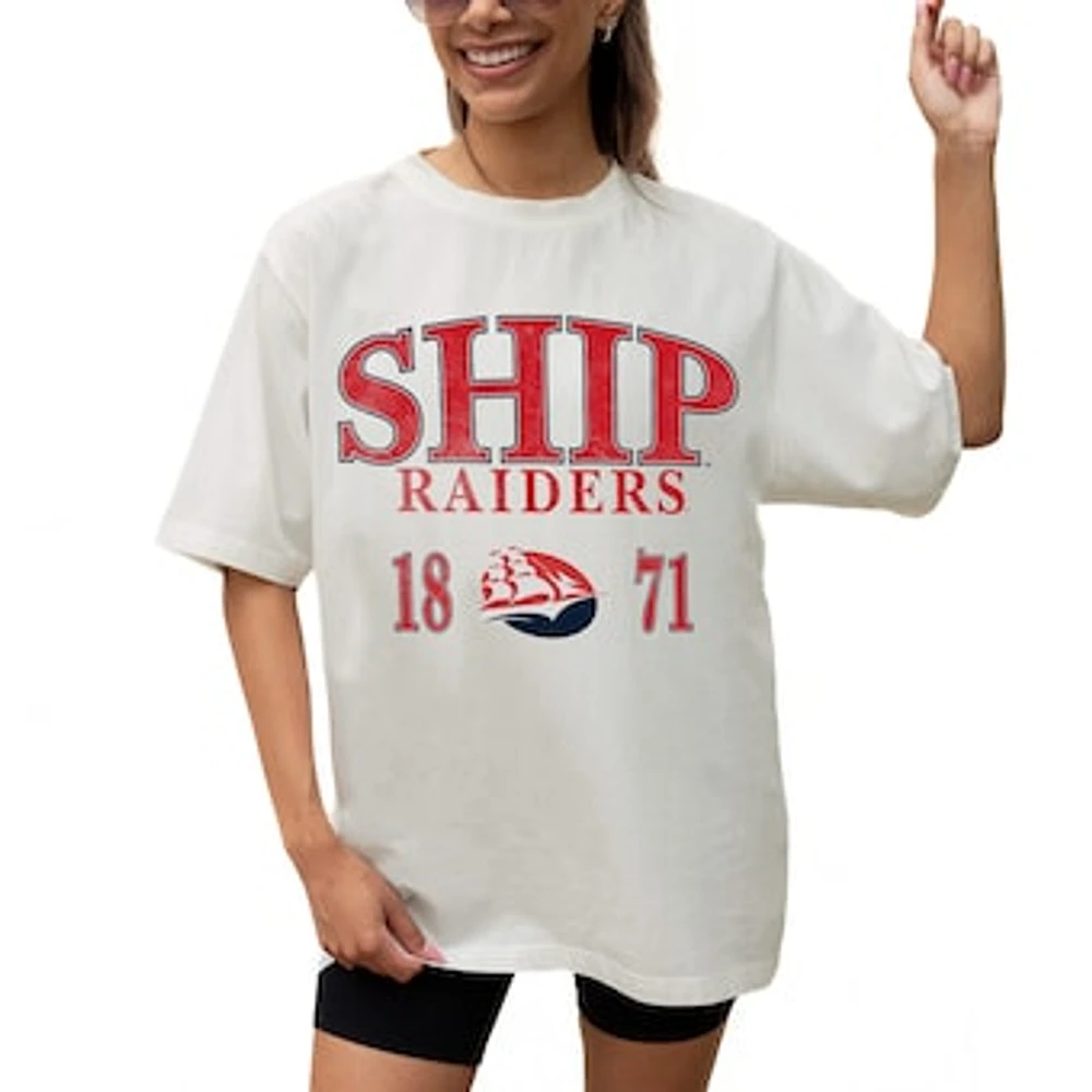 Women's Gameday Couture Cream Shippensburg Raiders Unity Oversized T-Shirt