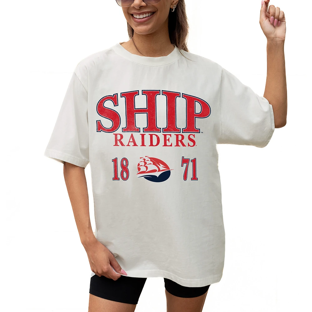 Women's Gameday Couture Cream Shippensburg Raiders Unity Oversized T-Shirt