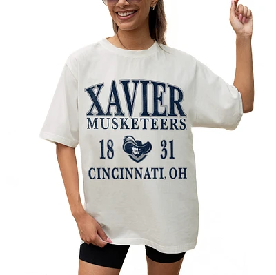 Women's Gameday Couture Cream Xavier Musketeers Unity Oversized T-Shirt
