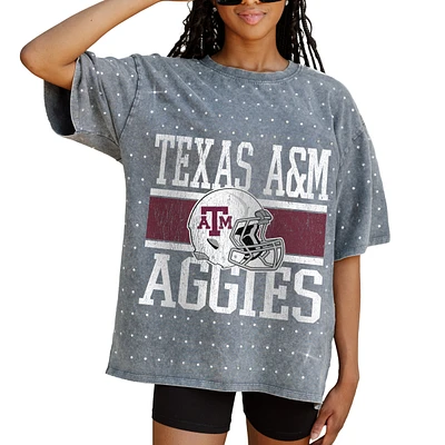 Women's Gameday Couture Gray Texas A&M Aggies On the Ball Oversized T-Shirt
