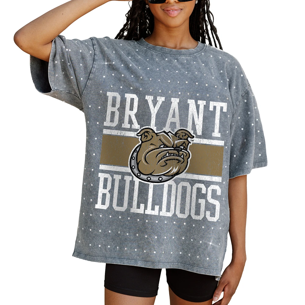 Women's Gameday Couture Gray Bryant Bulldogs On the Ball Oversized T-Shirt