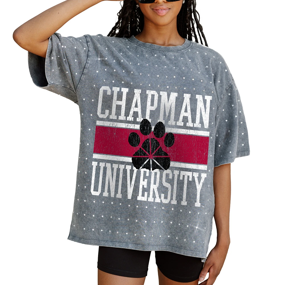 Women's Gameday Couture Gray Chapman Panthers On the Ball Oversized T-Shirt
