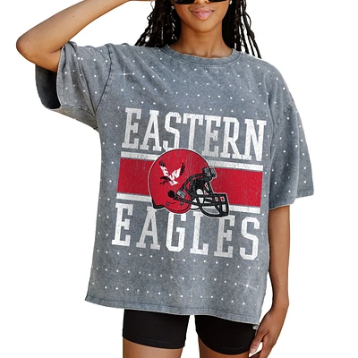 Women's Gameday Couture Gray Eastern Washington Eagles On the Ball Oversized T-Shirt