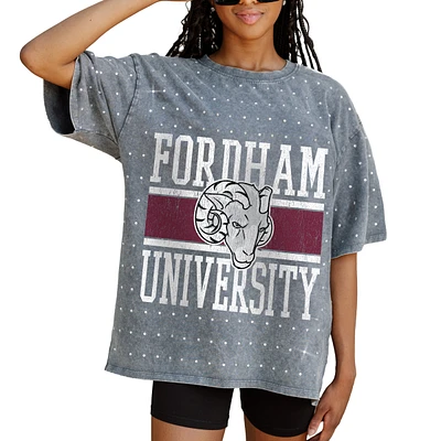Women's Gameday Couture Gray Fordham Rams On the Ball Oversized T-Shirt
