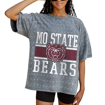 Women's Gameday Couture Gray Missouri State University Bears On the Ball Oversized T-Shirt