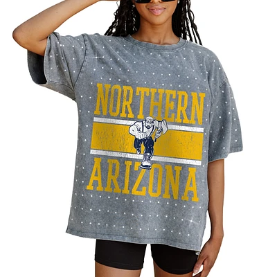 Women's Gameday Couture Gray Northern Arizona Lumberjacks On the Ball Oversized T-Shirt
