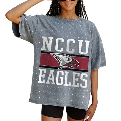 Women's Gameday Couture Gray North Carolina Central Eagles On the Ball Oversized T-Shirt