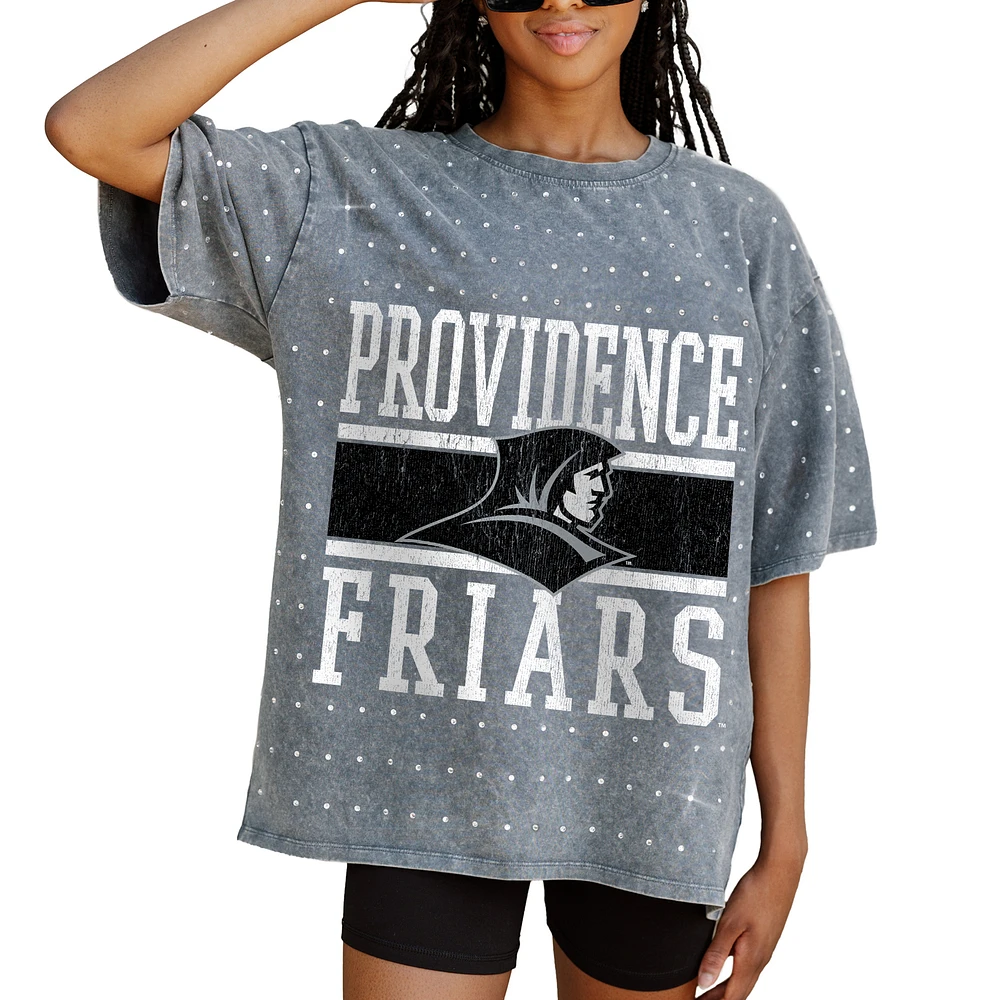 Women's Gameday Couture Gray Providence Friars On the Ball Oversized T-Shirt