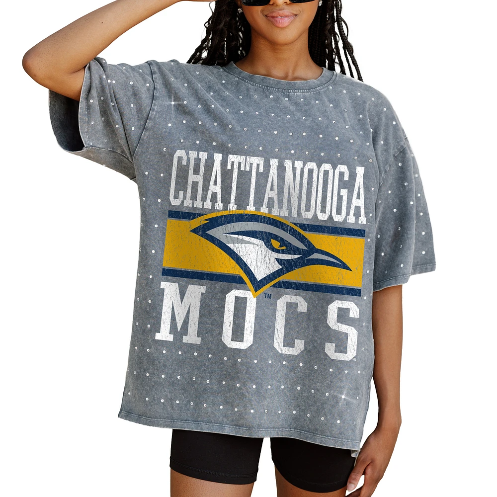 Women's Gameday Couture Gray Tennessee Chattanooga Mocs On the Ball Oversized T-Shirt