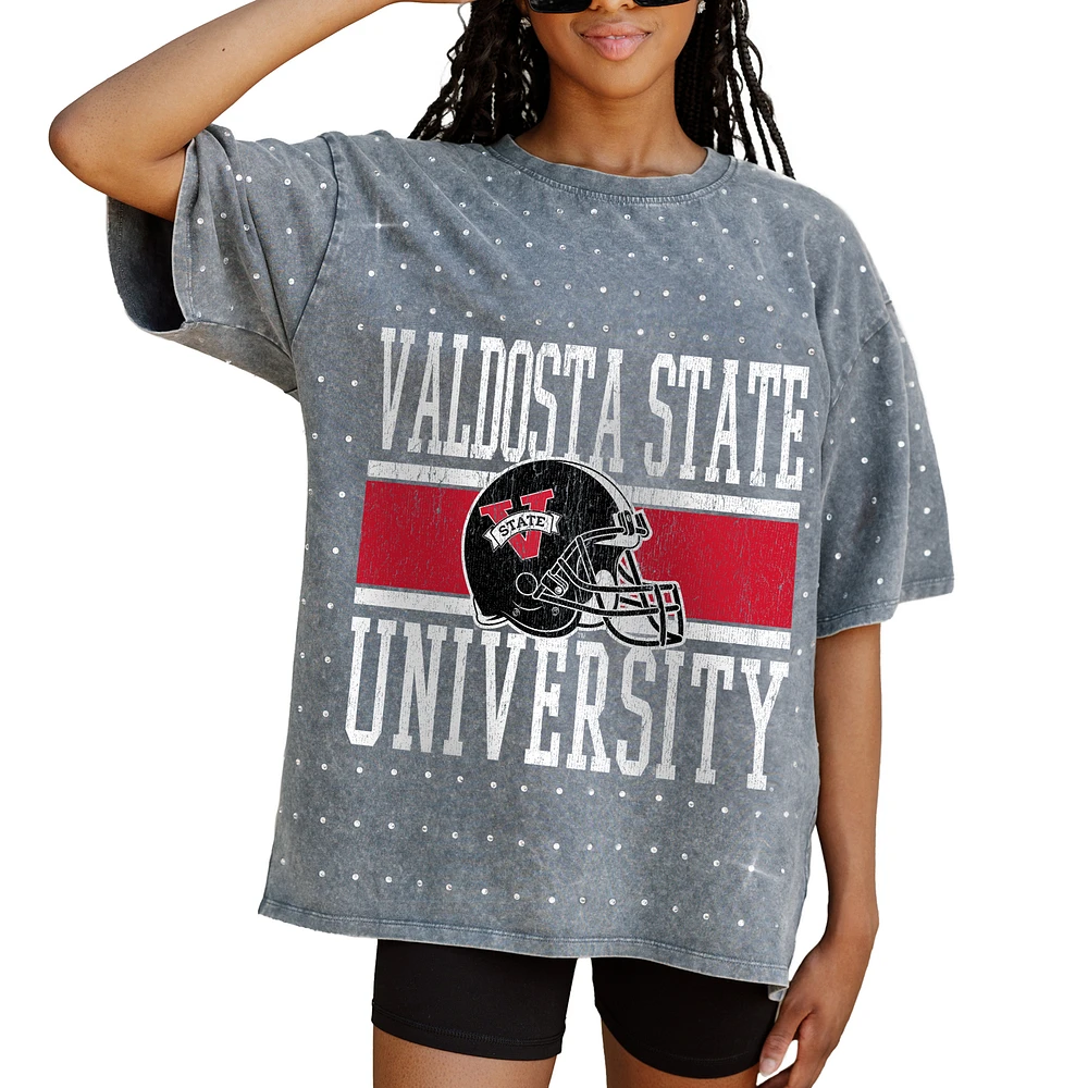 Women's Gameday Couture Gray Valdosta State Blazers On the Ball Oversized T-Shirt