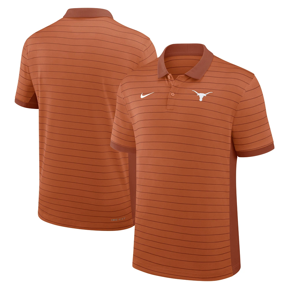 Men's Nike Texas Longhorns 2025 Early Season Coaches Sideline Victory Stripe Performance Polo