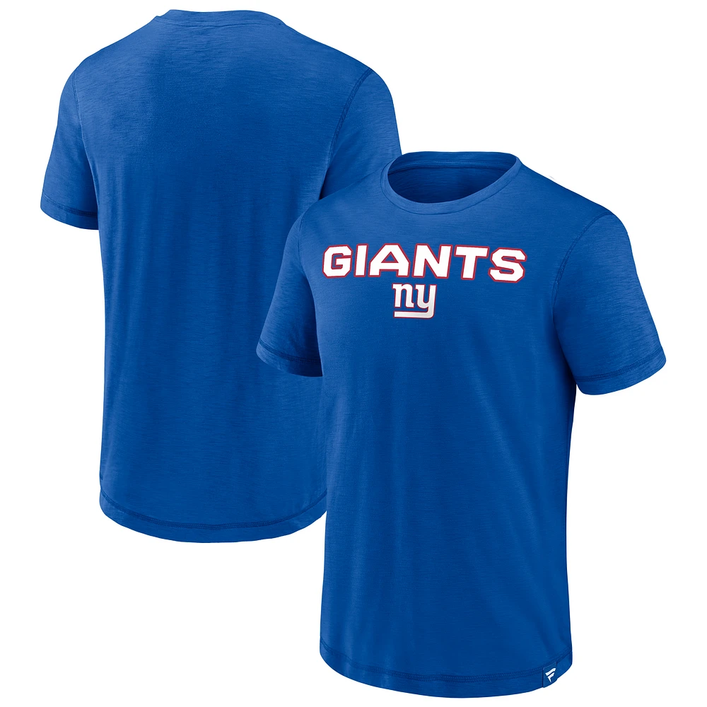 Men's Fanatics Royal New York Giants Jump The Gun Act Fast T-Shirt