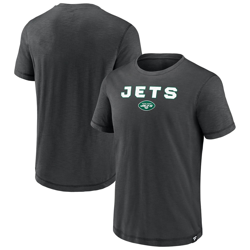 Men's Fanatics Black New York Jets Jump The Gun Act Fast T-Shirt