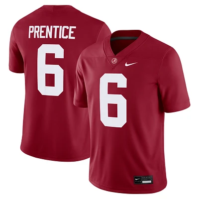 Men's Nike Kobe Prentice Crimson Alabama Crimson Tide NIL Football Game Jersey