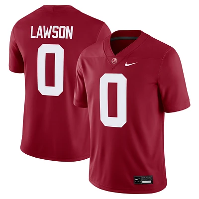 Men's Nike Deontae Lawson Crimson Alabama Crimson Tide NIL Football Game Jersey