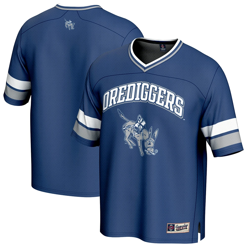 Men's GameDay Greats Blue Colorado School of Mines Orediggers Spirit Football Jersey