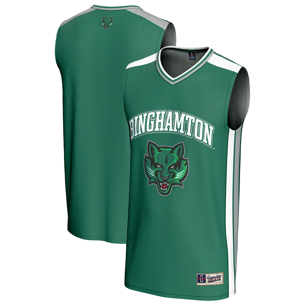 Youth GameDay Greats Green Binghamton Bearcats Spirit Basketball Jersey