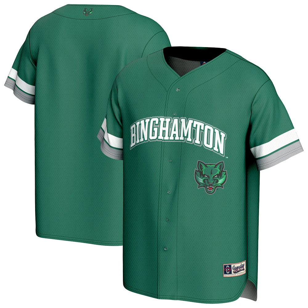 Youth GameDay Greats Green Binghamton Bearcats Spirit Baseball Jersey