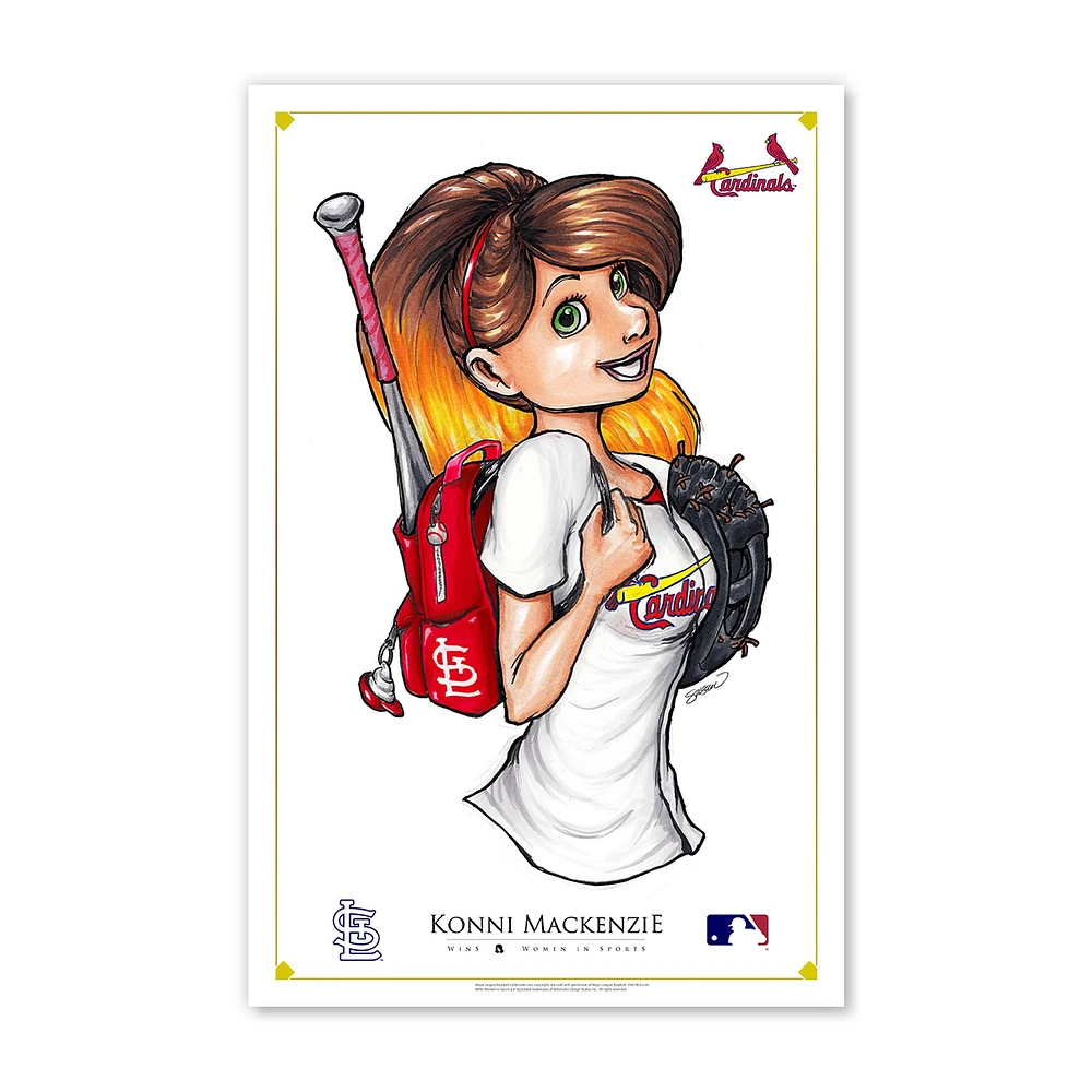 St. Louis Cardinals 11" x 17" Ballpark Princess Poster Print