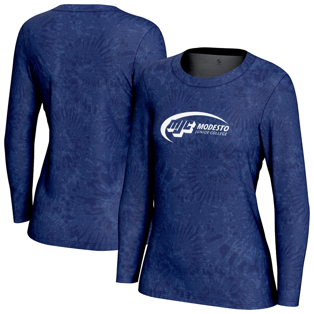 Women's ProSphere Blue Yosemite Community College District Blend 2.0 Long Sleeve T-Shirt
