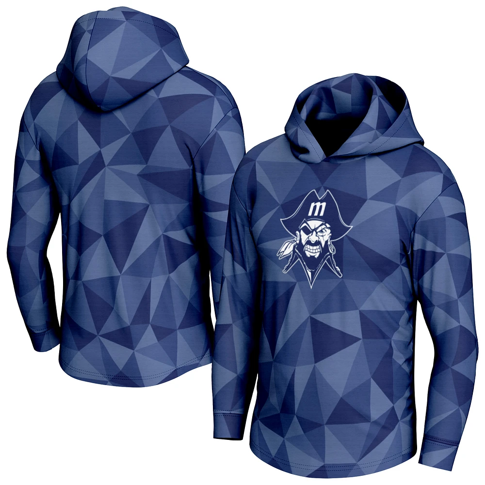 Men's ProSphere Blue Yosemite Community College District Maya Long Sleeve Hoodie T-Shirt
