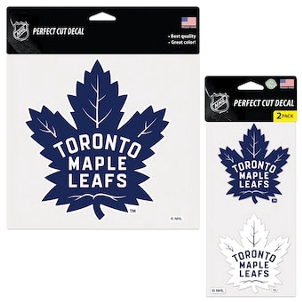 WinCraft Toronto Maple Leafs Perfect Cut Decal Two-Pack Set