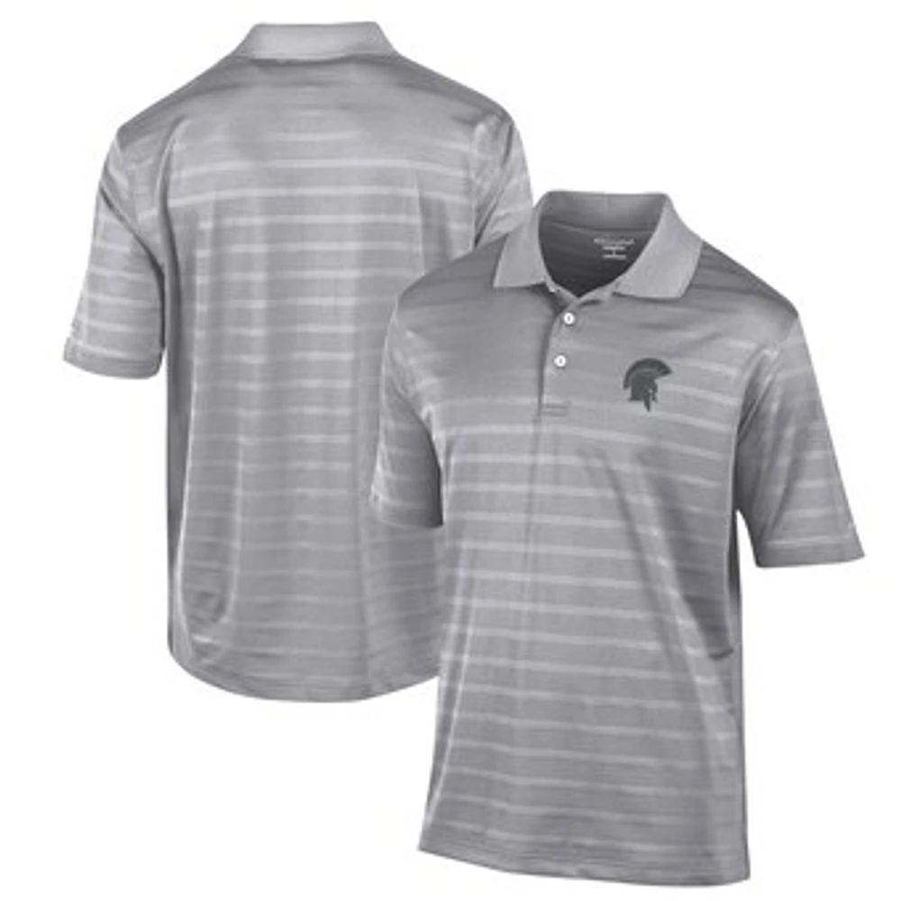 Men's Champion Gray Case Western Reserve Spartans Textured Solid Polo