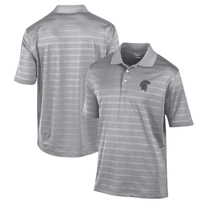 Men's Champion Gray Case Western Reserve Spartans Textured Solid Polo