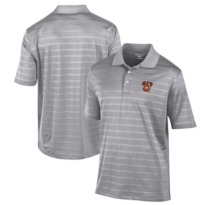 Men's Champion Gray Rochester Institute of Technology Tigers Textured Solid Polo