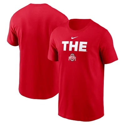 Men's Nike Scarlet Ohio State Buckeyes 2025 Sideline Mantra Performance T-Shirt