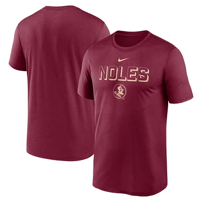 Men's Nike Garnet Florida State Seminoles Sideline Legend Performance T-Shirt