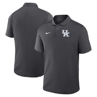 Men's Nike Anthracite Kentucky Wildcats Primetime Victory Primary Logo Performance Polo