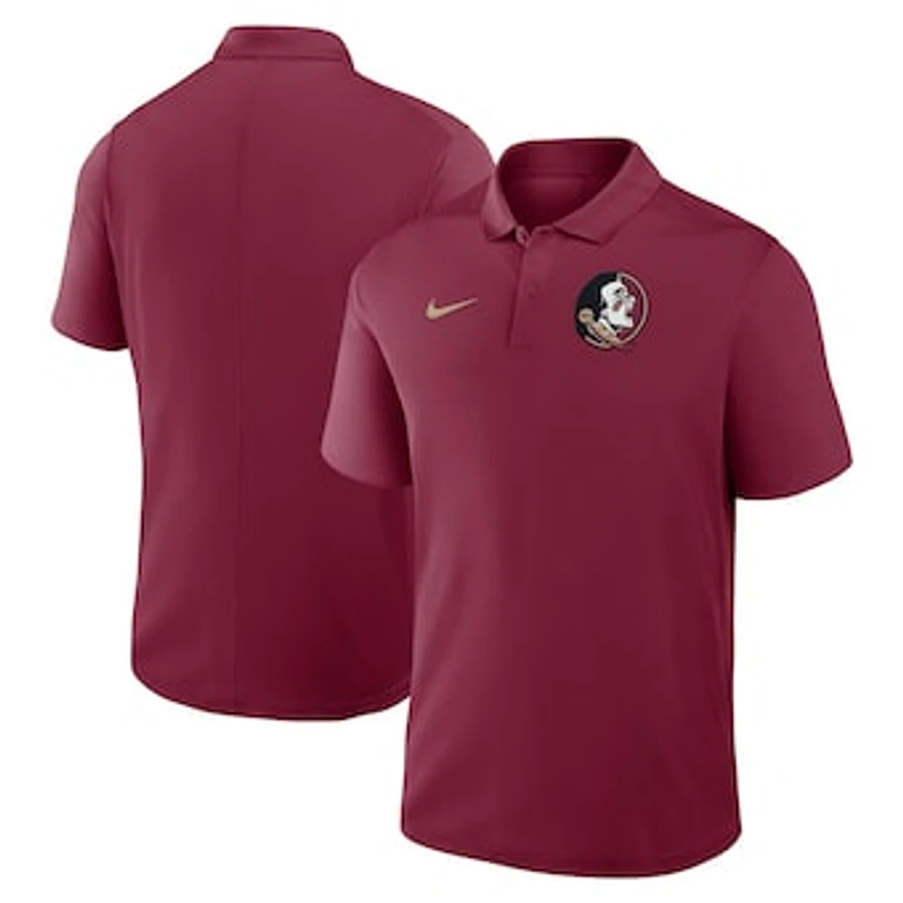 Men's Nike Garnet Florida State Seminoles Primetime Victory Primary Logo Performance Polo