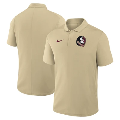 Men's Nike Gold Florida State Seminoles Primetime Victory Primary Logo Performance Polo