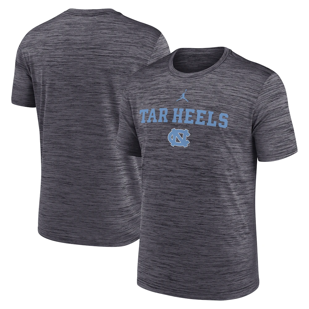 Men's Jordan Brand Black North Carolina Tar Heels 2025 Sideline Velocity Dri-FIT T-Shirt