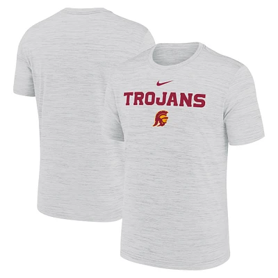Men's Nike Ash USC Trojans 2025 Sideline Velocity Performance T-Shirt