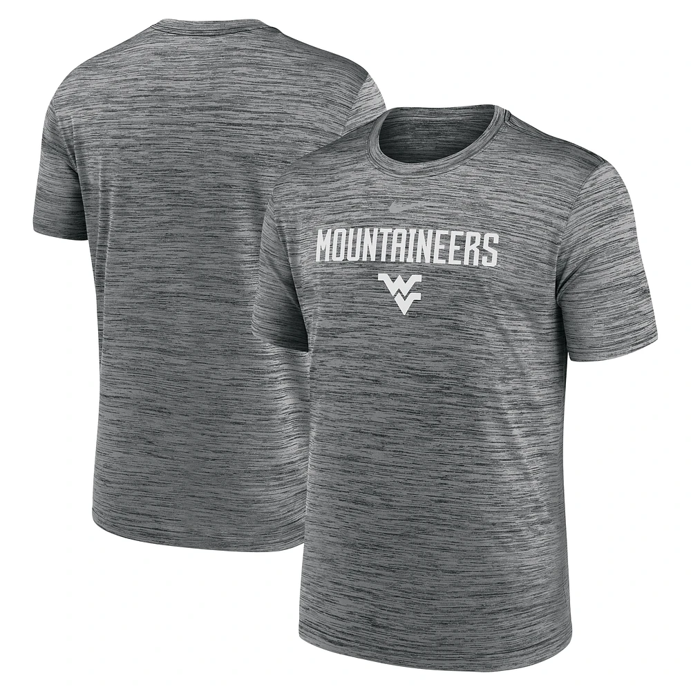 Men's Nike Charcoal West Virginia Mountaineers 2025 Sideline Velocity Dri-FIT T-Shirt