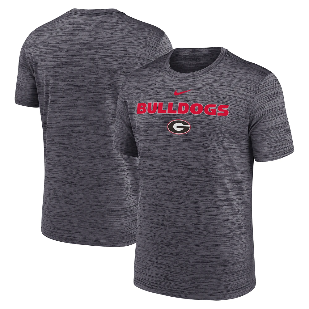 Men's Nike Black Georgia Bulldogs 2025 Sideline Velocity Dri-FIT T-Shirt