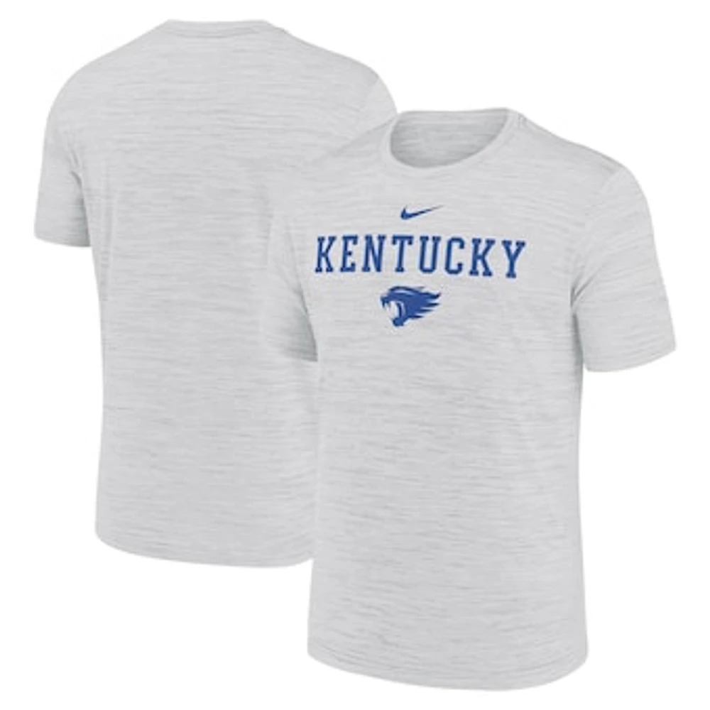 Men's Nike Ash Kentucky Wildcats 2025 Sideline Velocity Performance T-Shirt