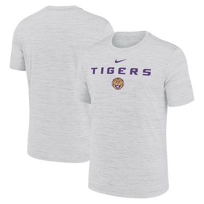 Men's Nike Ash LSU Tigers 2025 Sideline Velocity Performance T-Shirt
