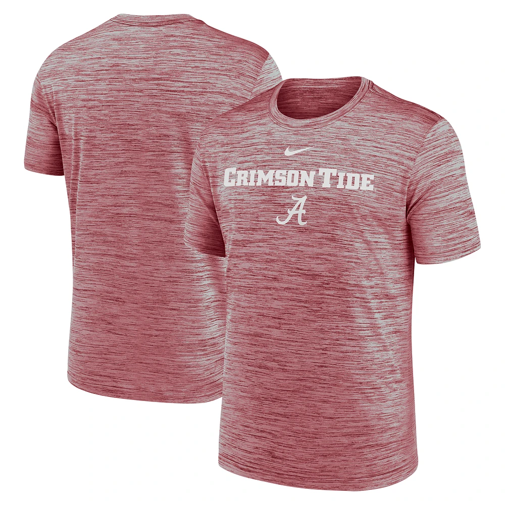 Men's Nike Crimson Alabama Tide Sideline Velocity Performance T-Shirt