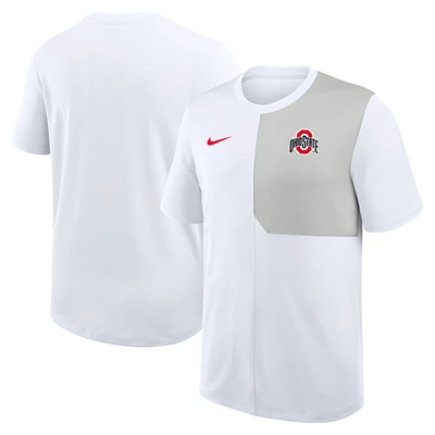 Men's Nike Ohio State Buckeyes 2025 Sideline UV Performance Coach T-Shirt
