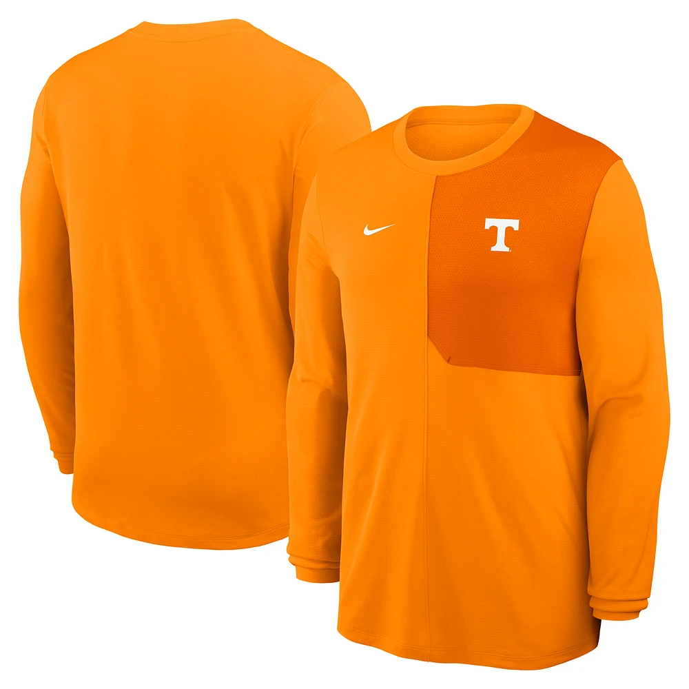 Men's Nike Tennessee Volunteers 2025 Sideline Coach UV Dri-FIT Long Sleeve Shirt