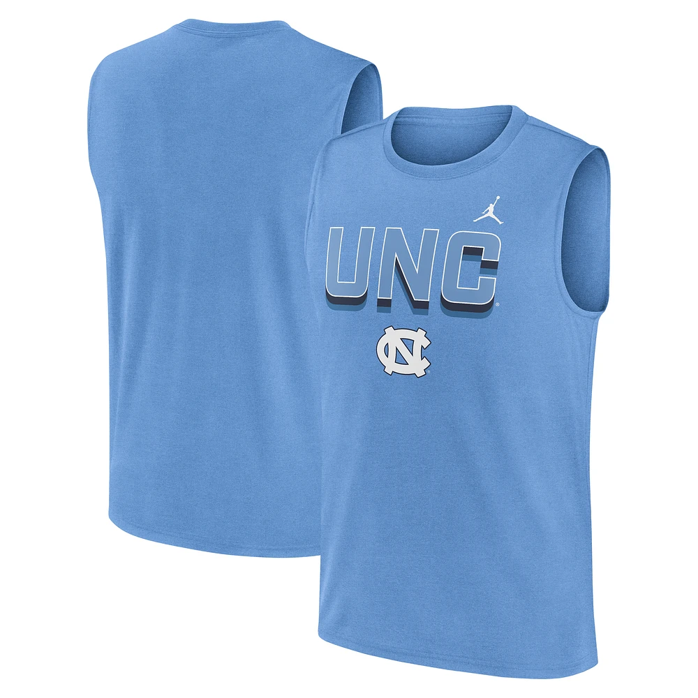 Men's Jordan Brand Carolina Blue North Tar Heels Primetime Tricode Legend Dri-FIT Tank Top