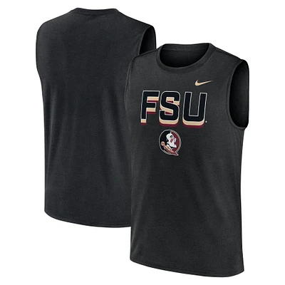 Men's Nike Black Florida State Seminoles Primetime Tricode Legend Performance Tank Top