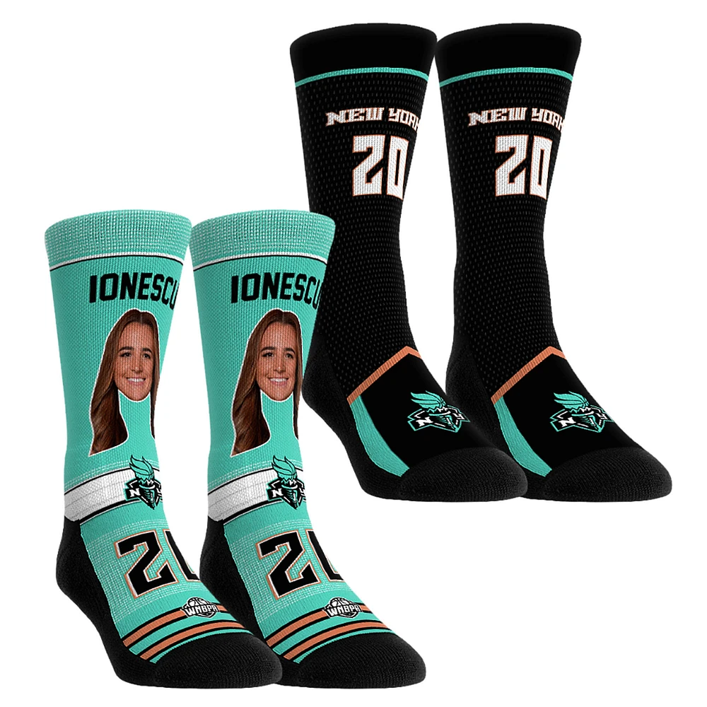 Unisex Rock Em Socks Sabrina Ionescu New York Liberty Pro-Player Two-Pack Crew Set