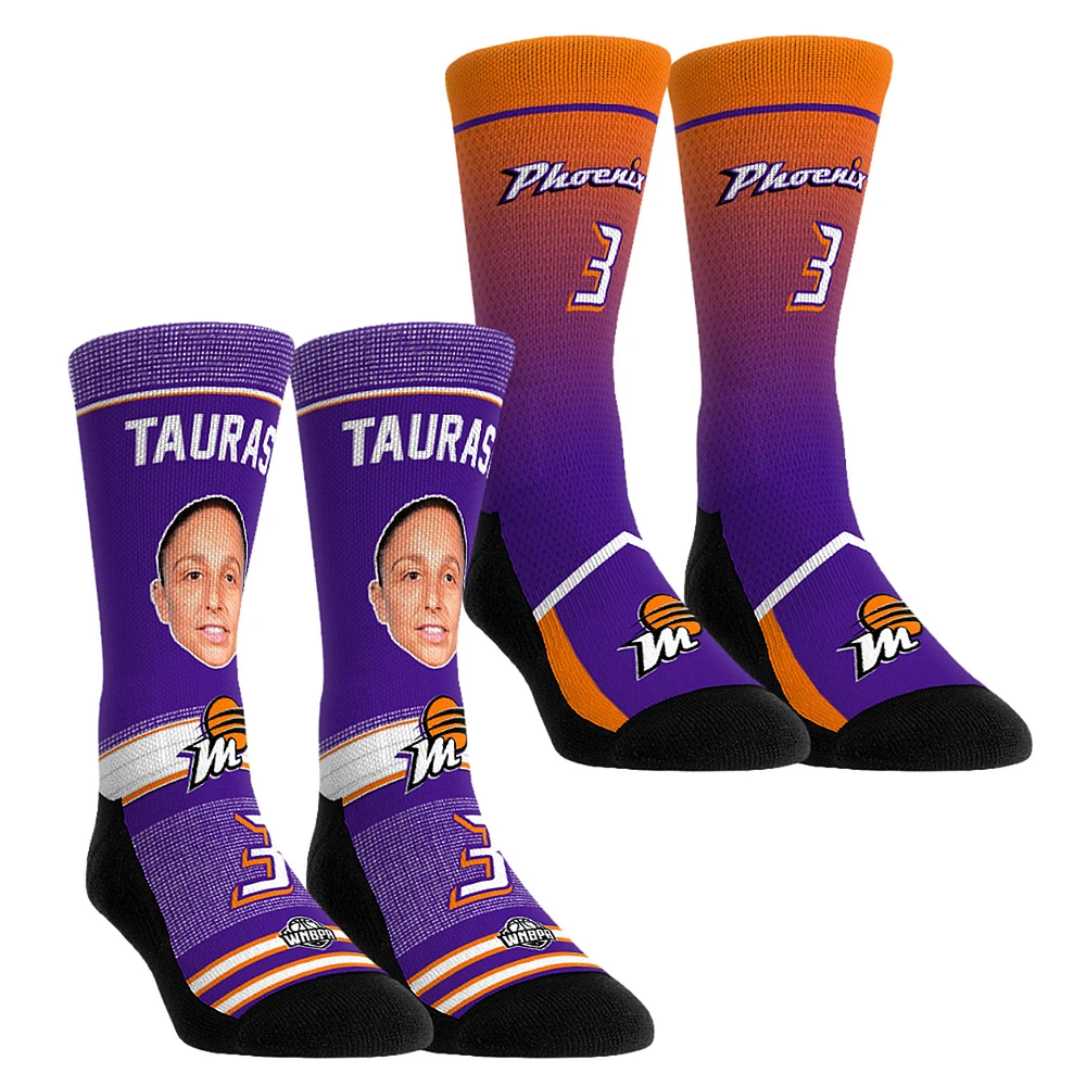 Unisex Rock Em Socks Diana Taurasi Phoenix Mercury Pro-Player Two-Pack Crew Set