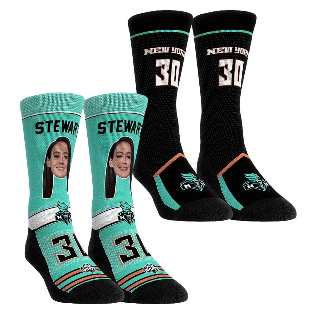 Youth Rock Em Socks Breanna Stewart New York Liberty Pro-Player Two-Pack Crew Set